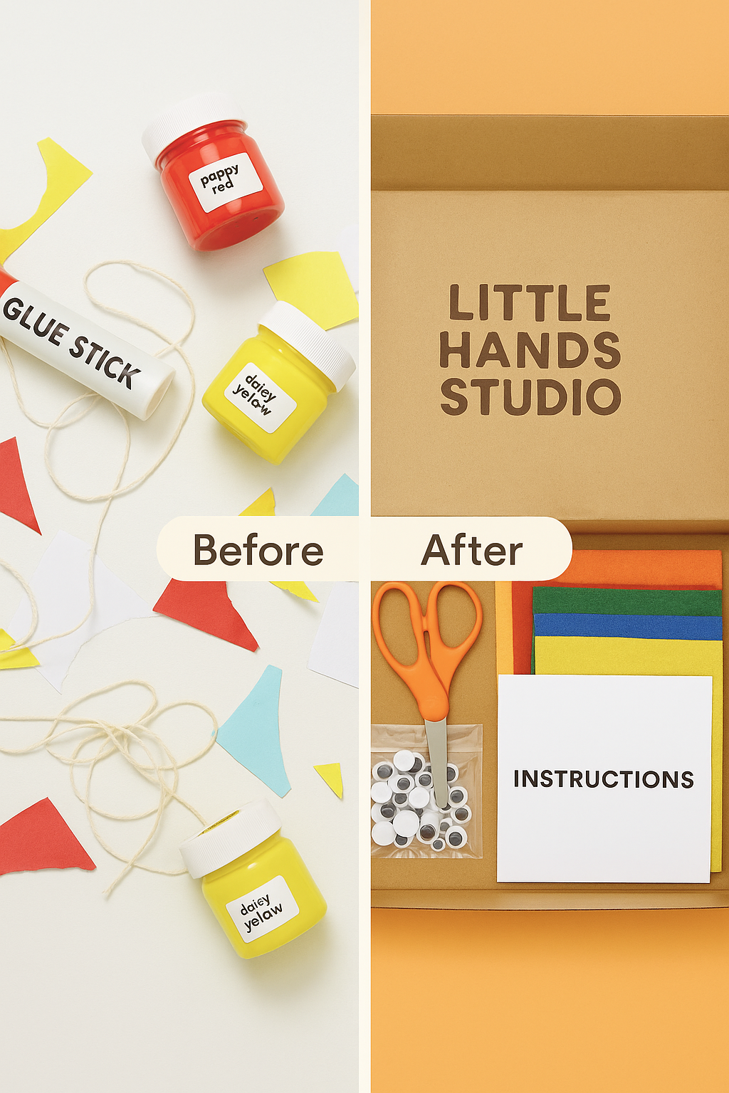 Fun art projects delivered monthly